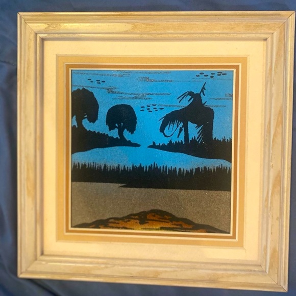 - Beautiful Native Sand Painting 9”x9” - Picture 2 of 4